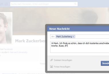 Meine Nachricht an Mark Zuckerberg