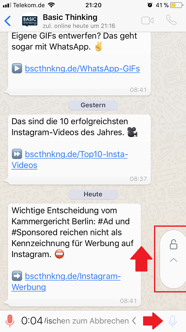 Gewusst Wie: So Nimmst Du Freihändig WhatsApp-Sprachnachrichten Auf