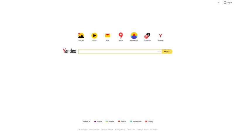 Yandex Suchmaschine Russland