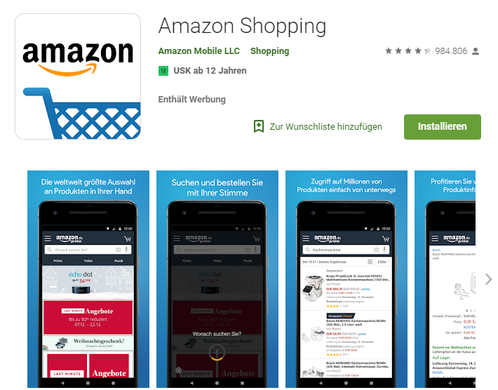 Amazon, Android