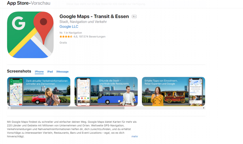 Google Maps App