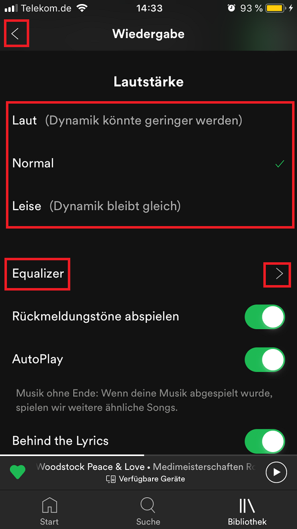 spotify app equalizer