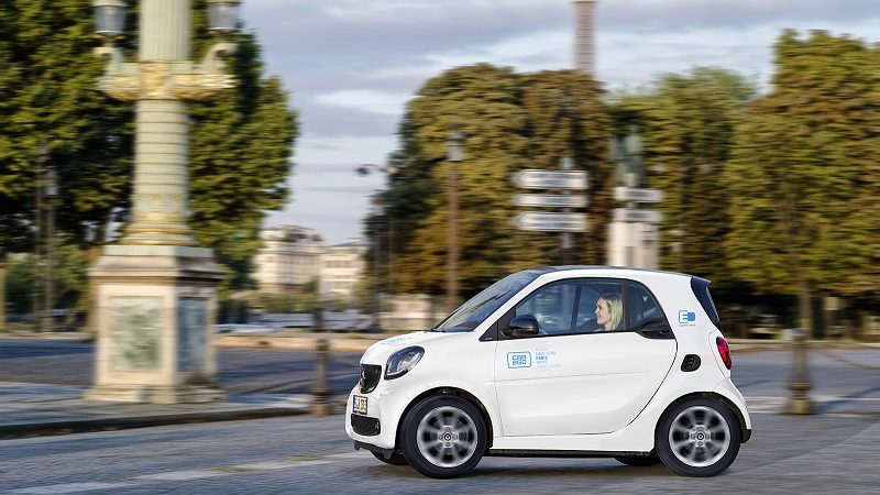 Car2Go mit Smart Fortwo EQ in Paris