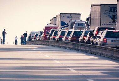 Stau, Straße, Autos