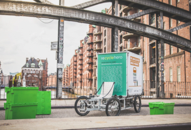 Recyclehero, Hamburg, Recycling, E-Lastenrad