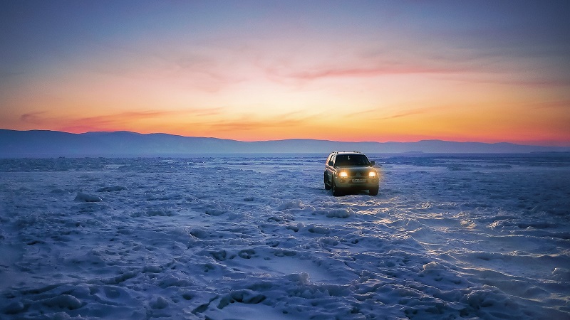 Baikalsee, Russland, Sibirien, Eisstraße, Winter