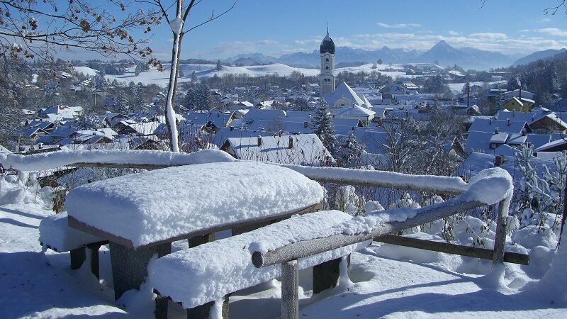 Nesselwang, Allgäu, Schnee