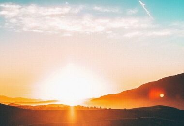 Sonne, Landschaft, Berge