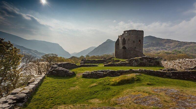 Snowdonia Wales, Burg, Ruine, Natur, Landschaft, UK