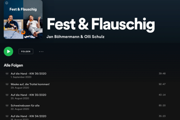 Spotify, Fest und Flauschig