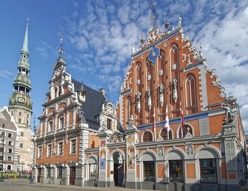 Schwarzhäupterhaus, Petrikirche, Riga, Lettland 