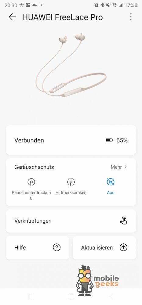 Huawei FreeLace Pro Kopfhörer Mobilegeeks Test
