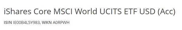 iShares Core MSCI World UCITS ETF USD (Acc), beste MSCI World ETFs der Welt, bester MSCI World ETF