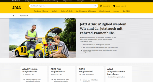 Reiserücktrittsversicherungen, ADAC