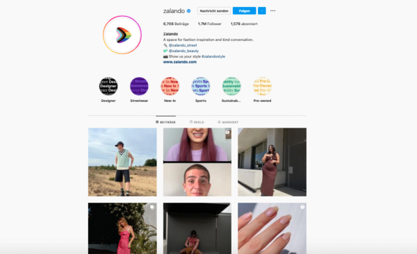 Influencermarketing, Zalando, Instagram