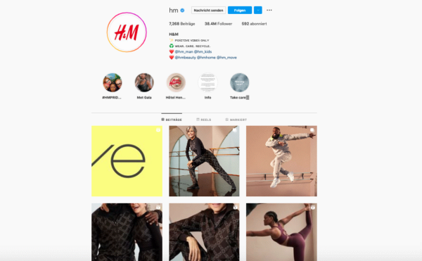 Influencermarketing, H&M, Instagram