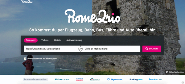 Website, Rome2rio