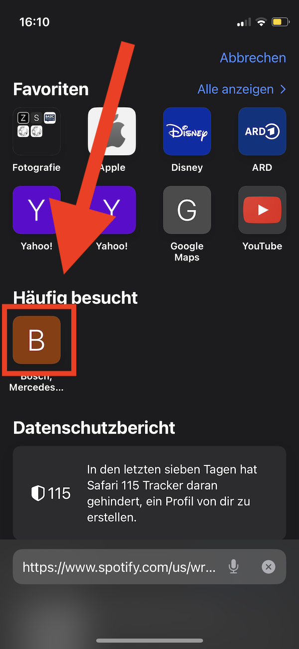 häufig besuchte Websites, safari, iphone, browserverlauf, privatsphäre, cybersecurity