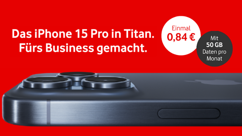 Starker Vodafone-Deal Das iPhone 15 Pro für nur 0,84 Euro