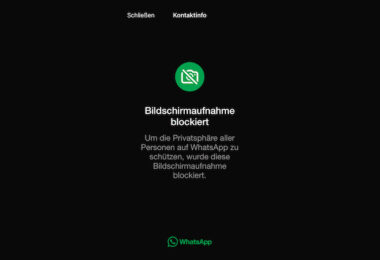 WhatsApp Screenshots, Datenschutz, Privatsphäre