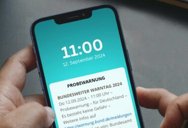 Cell Broadcast iPhone aktivieren einstellen bundesweiter Warntag Warnmeldung.