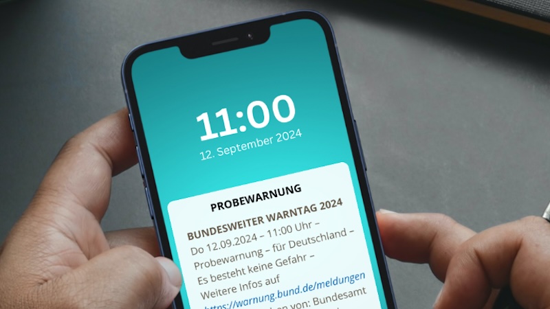 Cell Broadcast iPhone aktivieren einstellen bundesweiter Warntag Warnmeldung.