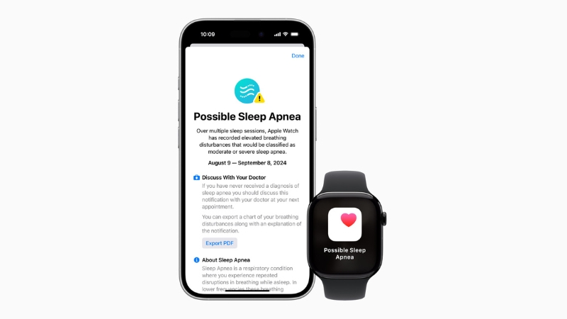 Schlafapnoe Apple Watch, Applikation, Software, Anwendung, Funktion, Gesundheit, Feature, watchOS11,