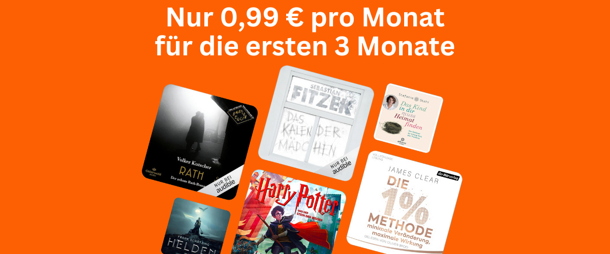 Amazon Audible 0,99 Euro 99 Cent Rabatt Rabattcode