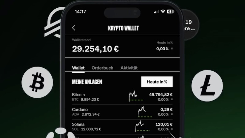 Smartbroker Plus Kryptowährungen, Krypto-Wallet, Kryptowährung, Smartbroker Plus