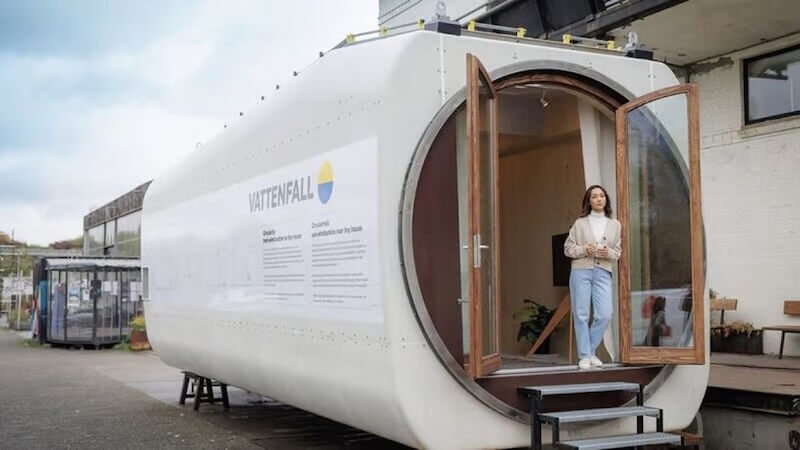 Vattenfall verwandelt Windturbine in Tiny House