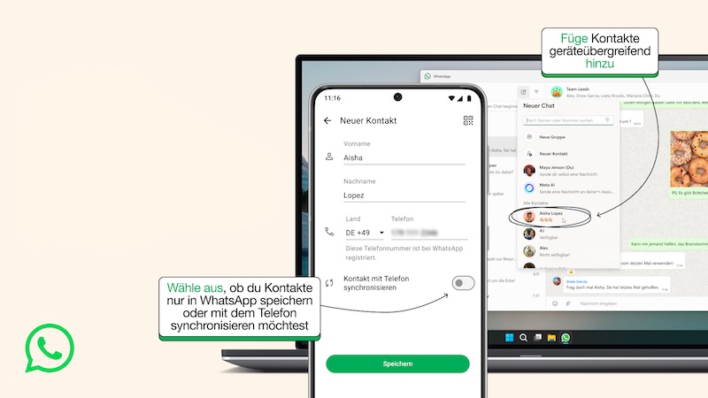 WhatsApp Kontakte hinzufügen, WhatsApp, Kontakte