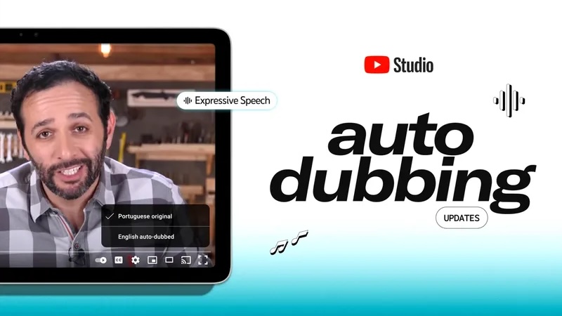 Youtube Sprache ändern, YouTube automatische Synchronisation Audio Ton übersetzen auto dubbing automatische Übersetzung