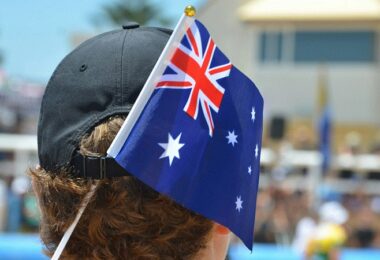 Altersbeschränkung Social Media, Social Media Verbot Australien, australische Flagge