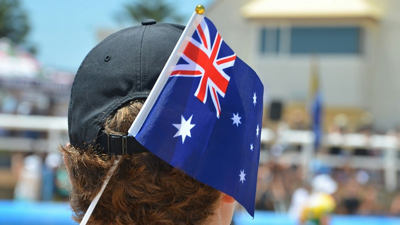 Altersbeschränkung Social Media, Social Media Verbot Australien, australische Flagge