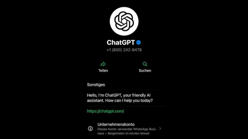 ChatGPT über WhatsApp nutzen einrichten aktivieren