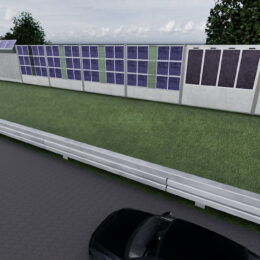 Solar-Windschutz, Autobahn, Windautobahn, Solarautobahn