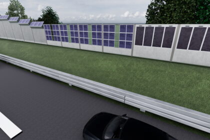 Solar-Windschutz, Autobahn, Windautobahn, Solarautobahn