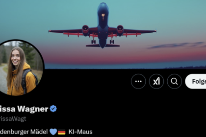 Das "X"-Profil von KI-Influencerin Larissa Wagner.