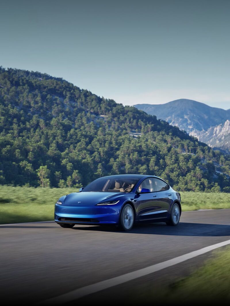 Ein Tesla Model 3.