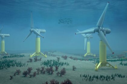 Windräder unter Wasser, Gezeiten-Windturbinen, Gezeitenkraftwerk